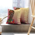 thumbnail image 6 of LALILO Throw Pillow Covers Young Beautiful African Fashion Woman Cushion Cover 18" x 18", 2 Pack, 6 of 6