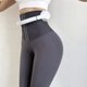 thumbnail image 5 of Gibobby Leggings yoga mujer Cintura Esculpir Cadera Deportes Mujer Pantalones Altos Yoga Fitness Stretch Peach Yoga Pantalones(Gris,M), 5 of 5