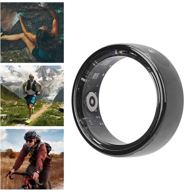 Tracking Smart Ring Touch Control Body Temperature Tracking Message Reminder Fitness Tracker Ring Support Multi Sports Modes 5ATM for Cycling Hiking Running
