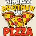 thumbnail image 3 of CafePress - Will Trade Brother For Pizza Lover Funny S T Shirt - Men's Classic Graphic T-Shirt, 3 of 4