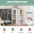 thumbnail image 6 of Costway 3-Tier Kids Corner Toy Storage Organizer with USB Ports and Outlets 9 Cubbies White, 6 of 9