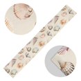 thumbnail image 5 of Yayeee Table Runner 90 inches Long Home Kitchen Dinning Party Decoration, Green Watercolor Seashells, 5 of 7