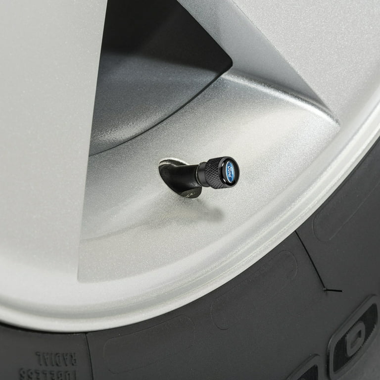 4x Tyre valve DUST CAPS Black for AUDI RS Car Wheel Tyre Valve