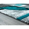 United Weavers Drachma Attica Modern Abstract Accent Rug, Turquoise, 2