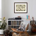 thumbnail image 4 of Art.com Vintage World Map Art Print, Brown Frame Wall Art, 40" x 32", 4 of 5