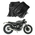 thumbnail image 4 of Motorcycle Saddlebag Craft, Retro Weatherproof Soft 70CM Long Artificial Leather Foot Pedal Saddlebag Fringe 2PCS  For Modification, 4 of 8