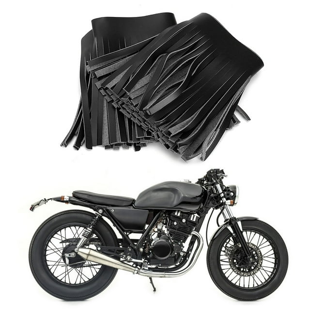 Motorcycle Saddlebag Crafts, Vintage Soft Foot Pedal Saddlebag Fringe 2PCS 27.56in Long For Modification