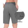 thumbnail image 5 of Little Donkey Andy Women's 10 Inch Bermuda Lightweight Quick Dry Shorts Stretch Golf Hiking Travel Carbon Heather XL, 5 of 6