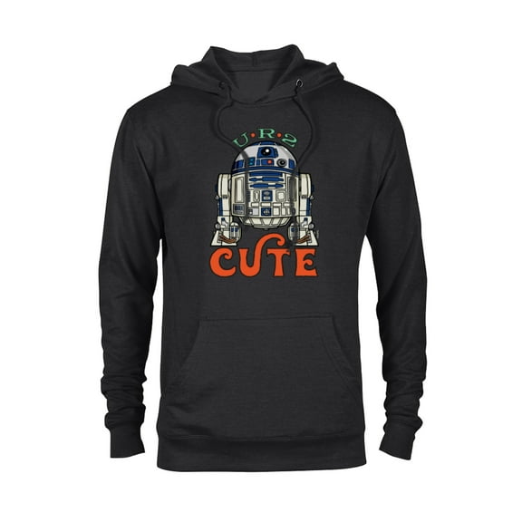 Star Wars R2-D2 Artoo-Deetoo Droid U-R-2 CUTE - Pullover Hoodie for Adults - Customized-Black