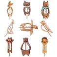 thumbnail image 4 of Wooden Cat Dog Fox Christmas Tree Bird Animal Pattern Brooch Pins for Women Men Cute Shawl Pin Scarf Buckle Clasp Pins Jewelry, 4 of 4