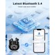 thumbnail image 4 of Auriculares inalámbricos XIAOWTEK S66 Bluetooth 5.4 50 h IPX7, 4 of 7