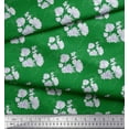 thumbnail image 2 of Soimoi Green Moss Georgette Fabric Artistic Flower & Geometric Fabric Prints By Yard 42 Inch Wide, 2 of 3