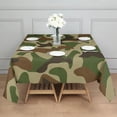 thumbnail image 3 of Camouflage Square Tablecloth 42x42in(107x107cm) – Waterproof Polyester Printed Table Cover, Wrinkle Resistant & Washable for Kitchen Dining Picnic Party Decor, 3 of 6