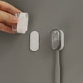 thumbnail image 4 of Wall Mounted Toothbrush Holder with Cup Organizer - Efficient Bathroom Storage Rack for Toothbrushes Without Drilling, 4 of 6