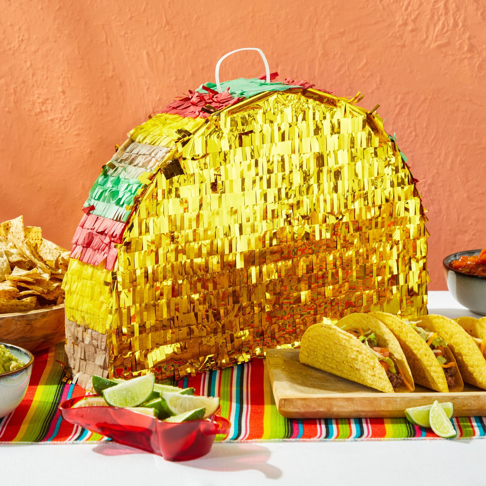 Cinco De Mayo Taco Pinata para fiesta de cumpleaños infantiles, piñatas de  tacos mexicanos para divertirse, suministros de fiesta de tacos, accesorios