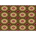 thumbnail image 1 of Ahgly Company Machine Washable Indoor Rectangle Transitional Orange Gold Area Rugs, 7' x 9', 1 of 7