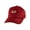 Red, variant on Salmon Nigiri Sushi Adjustable Trucker Hat - Black/White