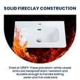 thumbnail image 2 of CITTANEO 24 inch Integrated glossy white ceramic basin, Vessel Bathroom Vanity Sink Without Drain and Faucet, 2 of 8