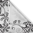 thumbnail image 6 of Ambesonne Floral Valance & Curtain, Monochrome Doodle Plants, 55"x36", Black White, 6 of 6