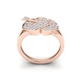 thumbnail image 3 of Real 1carat Round Cut Diamond Prong Women's Cupid Arrow Heart Wedding Band Bridal Anniversary Ring Solid 14K Gold GH I1, 3 of 3