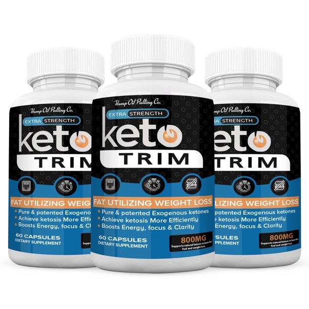 (3 Pack) Keto Trim Pills 800, Trim Fast Keto Pill Weight Loss Diet for