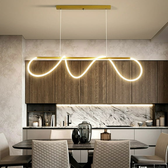 Shzicmy Modern LED Gold Pendant Light