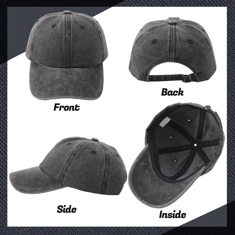 Bocaoying 3-Pack Washed Cotton Baseball Caps photo 2