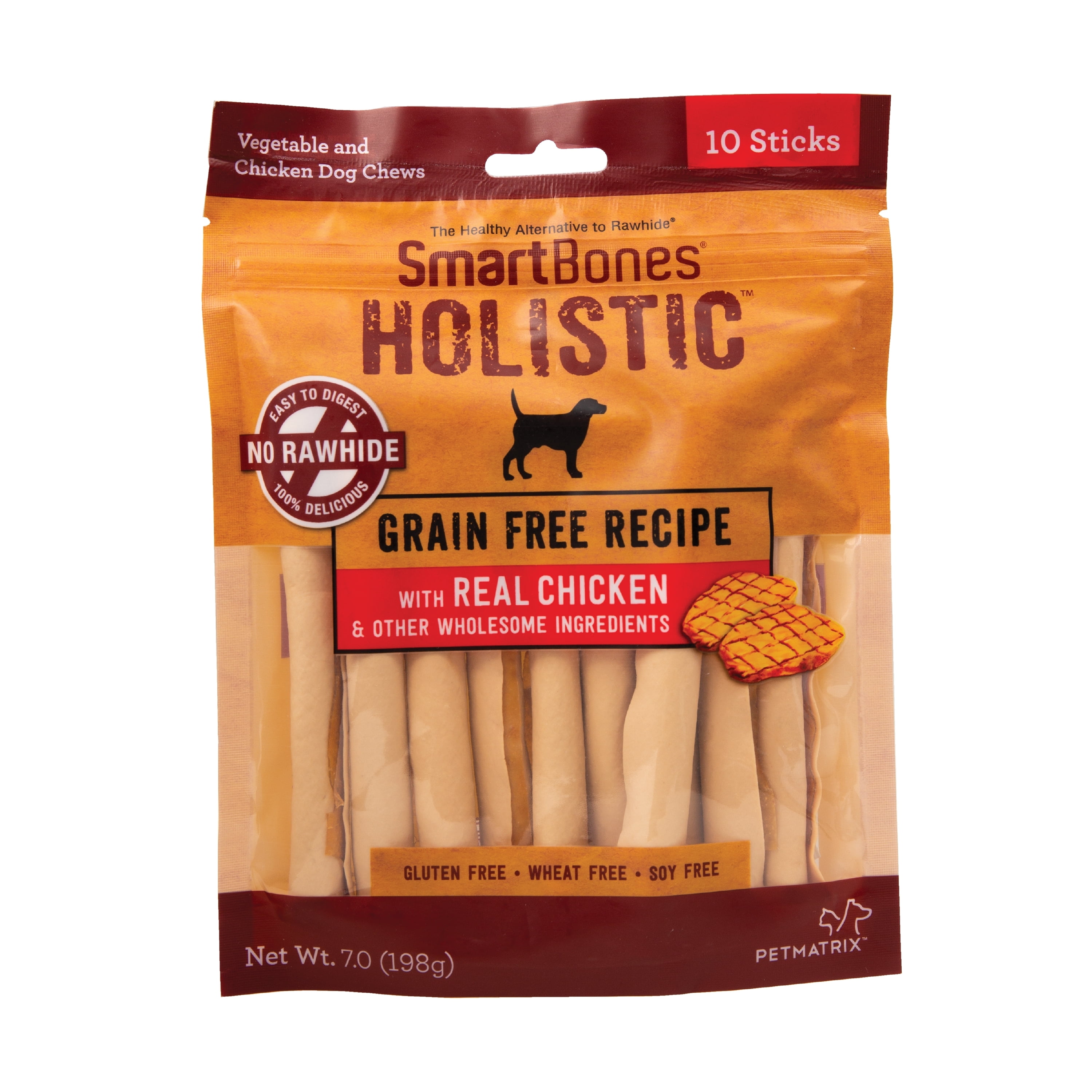 SmartBones Holistic Rawhide-Free Dog Chews Gluten/Wheat/Soy Free 