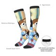 thumbnail image 5 of Saiise Bluey Funny Socks Men Women Boys Kids Adults Novelty Graphic Crew Tube Socks Crazy Design Casual Dress Socks for Sports,Running,Travel, 5 of 7