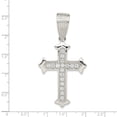thumbnail image 2 of White Sterling Silver Charm Pendant Themed Cubic Zirconia CZ Clear 64 mm 32, 2 of 2