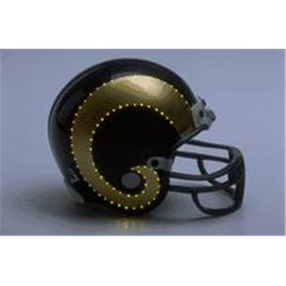 Los Angeles Rams Helmet Riddell Replica Mini VSR4 Style Fiber Optic
