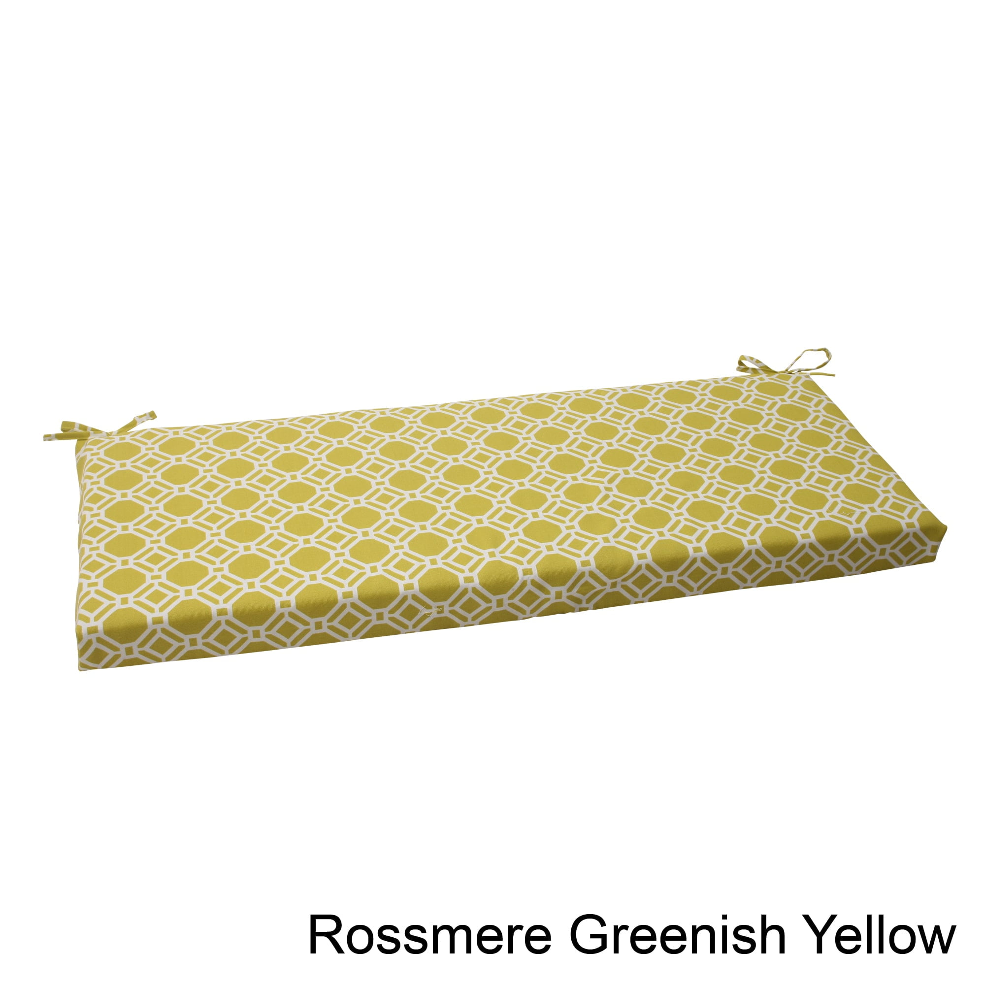 Pillow Perfect Outdoor Indoor Rossmere Yellow Bench Cushion