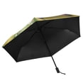 thumbnail image 4 of Easter Rabbit Driving on Beautiful Lane All Weather Umbrella Triple Folding Parasol 6 Ribs UV Protection Portable, 4 of 8