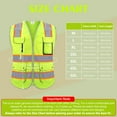 thumbnail image 2 of IXCE Upgraded Safety Vest,with More Wear-resistant、Breathable Fabric,Saturated Fluorescence for Higher Visibility,with Pockets,Suitable for Emergency Situations,Construction and Other Situations, 2 of 7
