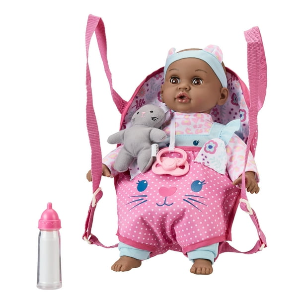 My Sweet Love 14" Baby Doll and Sling Carrier Play Set, 2 Pieces, Cat