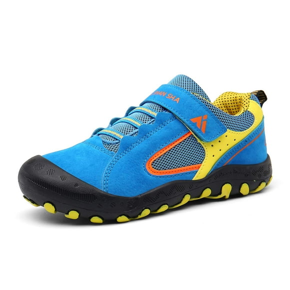 Zapatos de senderismo Mishansha para niños y niñas, azules, talla 1 para niños pequeños