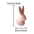 thumbnail image 4 of Cute Q-Style Ceramic Easter Bunny – Large Pink Tabletop Decoration for Coffee Table & Desk (Ceramics), 4 of 5