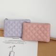thumbnail image 2 of Cartera corta Lingge de piel sintética suave con borde cruzado, ultraliviana, para mujer, con tarjetero y monedero, 2 of 5