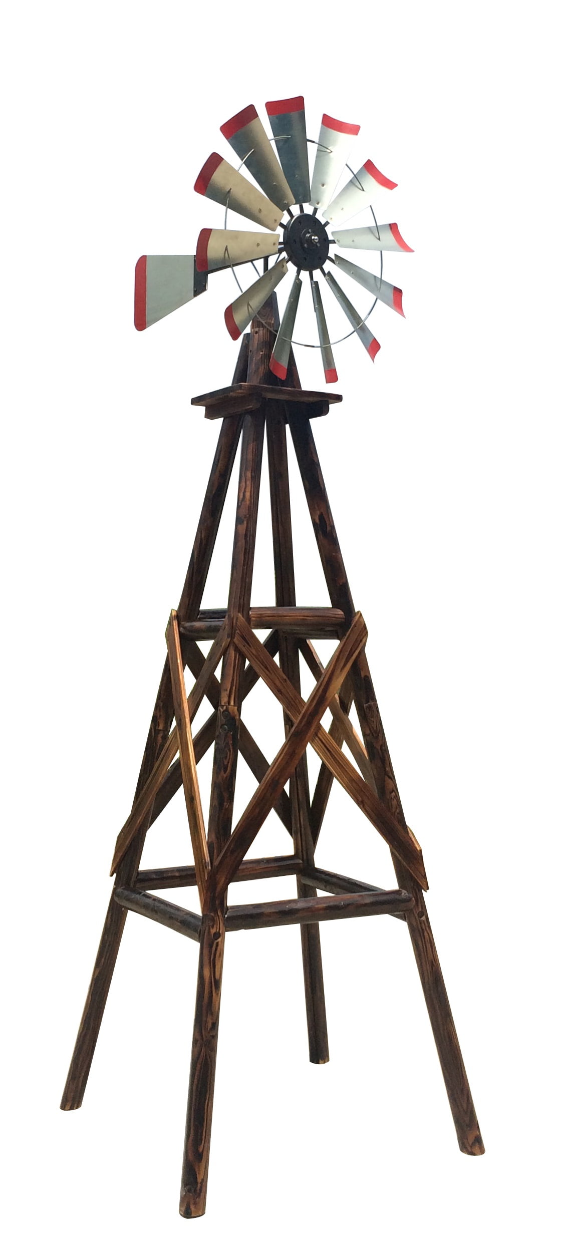 Leigh Country 9 Foot Char-log Windmill by United General Supply Co Inc