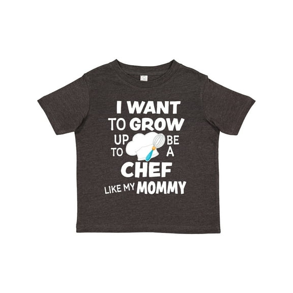 Inktastic I Want to Grow Up to Be a Chef Like My Mommy Boys or Girls Toddler T-Shirt