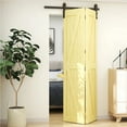 thumbnail image 2 of Folding Sliding Barn Door Hardware Kit Heavy Duty Roller Track Kit For 2 Doors No Doors Smoothly Quietly Easy To Install ,Easy Install, 2 of 6