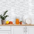 thumbnail image 2 of DEWOO 10-Sheet Peel and Stick Kitchen Backsplash Tiles, 12"x12" Self-Adhesive Marble Multicolor Wall Tiles for Kitchen and Bathroom(White Marble), 2 of 12