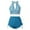 D430/Navy, variant on Afdoent Womens Bikini Sets Women Hollow Out Striped Prints Lacing Backless Swimwear Summer Two Piece Swimsuit Beach Bikini Beachwear