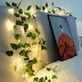 thumbnail image 6 of Solar Ivy String Lights Outdoor, Waterproof 33 FT 100 LED Ivy Fairy Lights Hanging Artificial Ivy Leaf Plants Vine Garland for Wall Party Wedding Room Home Kitchen Decor (Love heart Shape), 6 of 13
