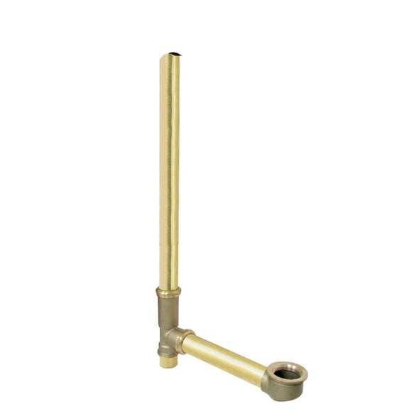 Kingston Brass DLL20 20" Tube for Tub Overflow Drain With Gasket, Rough