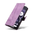 thumbnail image 4 of Designed for Google Pixel 8 Wallet Case, Vintage PU Leather Stand Credit Card Holders Slots Lanyard Flip Folio Cover Case Full Body Protection Compatible with Google Pixel 8, Purple, 4 of 7
