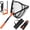 Net Combo- Hoop Size: 18"(extendable), variant on Foldable Aluminum Landing Net – Lightweight, Built-in Length Scale, Fishing Gear & Great Gift for Men