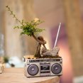 thumbnail image 2 of Radio Maceta Resistente A La Intemperie Radio Suculentas Adorno De Radio Decorativo Maceta De Radio Decoración De Resina Para El Hogar Jardín Mesa Patio Serendint HA014661-00, 2 of 6