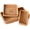 Set of 3, variant on KUNPENG Rectangular Woven Storage Basket, Handmade Wicker Basket for Shelf & Desk, Decorative Woven Baskets for Organizing Jewelry, Cosmetics, Snacks and Small Sundries, Natural Brown