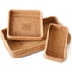 thumbnail image 1 of Set de 3 Bandejas Rectangulares de Ratán Natural Tejido a Mano – Cestas de Almacenamiento y Organización para Cocina, Baño y Decoración del Hogar, 1 of 5